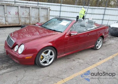 2002 Mercedes-Benz Clk 430 из США, поврежденный, VIN WDBLK70G22T125076
